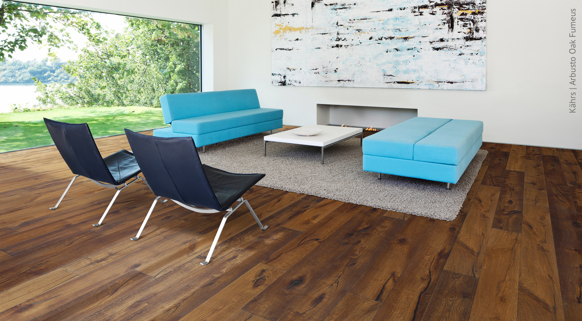 Rustikaler Landhausstil aus Fertigparkett von Holz Roeren